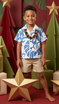 Delicate Tropical Hawaiian Aloha Boys Cabana Set