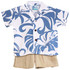 Delicate Tropical Hawaiian Aloha Boys Cabana Set