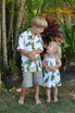 Bird of Paradise Display Girl's Hawaiian Smocked Dress