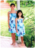 Spring Flora Girl's Hawaiian Smocked Dress