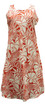 Pareau Leaves Women's Short Tank Flared Hawaiian Dress