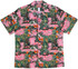 Pink Flamingo Parrot Men's Hawaiian Shirt
