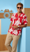 Tiare Monstera Leaf Men's Hawaiian Shirt