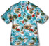 Red Hibiscus Island Men's Hawaiian Shirt