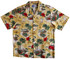 Red Hibiscus Island Men's Hawaiian Shirt