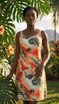 Paradise Island Surf Women's Bias Cut Slimming Hawaiian Dress