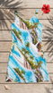 Paradise Island Surf Women's Bias Cut Slimming Hawaiian Dress