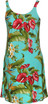 Anthurium Plumeria Women's Bias Cut Slimming Hawaiian Dress