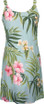 Pale Hibiscus Orchid Women's Bias Cut Slimming Hawaiian Dress