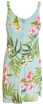 Pale Hibiscus Orchid Women's Bias Cut Slimming Hawaiian Dress