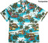 Beach Shack Woody Surfboard Men's Hawaiian Shirt