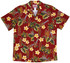 Plumeria Ukulele Surfboard Men's Hawaiian Shirt