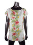 Hibiscus Plumeria Panel Women's Hawaiian Tunic Top