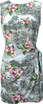 Plumeria Island Coastline Women's Mock Wrap Hawaiian Sarong Dress