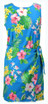 Plumeria Hibiscus Orchid Women's Mock Wrap Hawaiian Sarong Dress