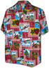 Santa Yesterday & Today Men's Hawaiian Shirt