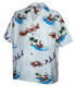 Santa Parrot Woody Sleigh Men's Hawaiian Shirt