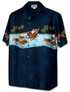 Santa Turtle Sleigh Men's Hawaiian Shirt