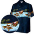 Santa Turtle Sleigh Men's Hawaiian Shirt