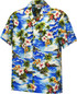 Diamond Head Ocean Wave Boy's Hawaiian Shirt