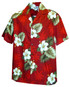 White Hibiscus Monstera Boy's Hawaiian Shirt