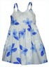 Single Tone Plumeria Girl's Hawaiian Flared Dress