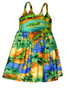 Florida Alligator Lagoon Girl's Hawaiian Flared Dress