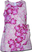 Hibiscus Beauty Girl's Mock Wrap Hawaiian Sarong Dress