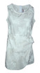 Elegant Tropical White Girl's Mock Wrap Hawaiian Sarong Dress