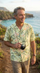 Paradise Found Men's Melia Plumeria Hawaiian Shirt