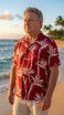 Paradise Found Men's Pareau Paradise Hawaiian Shirt