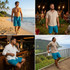HIC Hawaiian Island Creations Men's Generals 20" 8-Way Stretch Boardshorts – Quick Dry, SPF 50, Surf Board Shorts