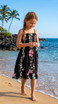 Paradise Lei Panel Girls Hawaiian Smocked Dress
