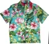 RJC Parakeet Lush Garden Women's Hawaiian Camp Shirt – Rayon, Made in Hawaii