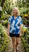 RJC Ginger Heliconia Women's Hawaiian Camp Shirt – Rayon, Made in Hawaii