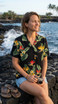 RJC Bird of Paradise Display Women's Hawaiian Camp Shirt – Rayon, Made in Hawaii