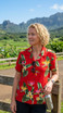 RJC Bird of Paradise Display Women's Hawaiian Camp Shirt – Rayon, Made in Hawaii