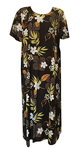 RJC Autumn Tropical Plus Size Womens Evening Dress CHOCOLATE 1X Plus - OhanaWear RJC Autumn Tropical Plus Size Womens Evening Dress CHOCOLATE 1X Plus - OhanaWear