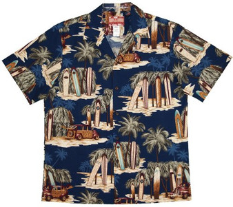 RJC Mens Longboard Woody Beach Shack Shirt - OhanaWear
