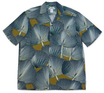 Two Palms Mens Fan Palm Rayon Shirt - OhanaWear