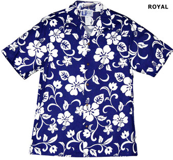 Hibiscus & Ohia Lehua Hawaiian Shirt in Maroon