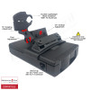 BlendMount BV1-2021 radar detector mount with Valentine One Gen2 iso view 1