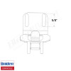 Radar Detector Upgrade Clip for Uniden R7/R8, 5/8" Slot BlendMount