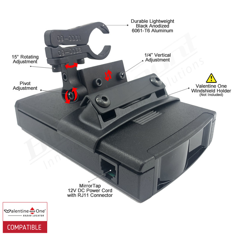 【倉庫整理】BEONE HORNET PLUS Aluminum Radar Detector Mount Valentine One BV1-2032
