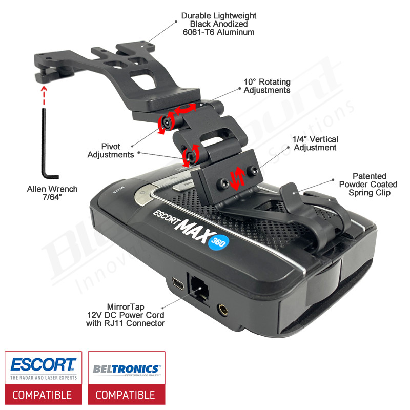 BlendMount BMX-2028 Radar Mount for Escort Max 360