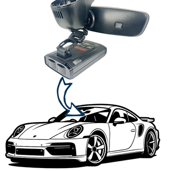 BlendMount Radar Detector Mounts for Porsche 911 Turbo, Turbo s, Turbo Cabriolet, Turbo S Cabriolet