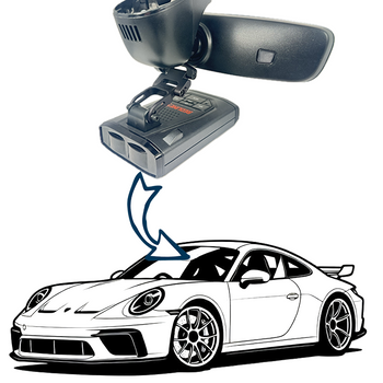 BlendMount Radar Detector for Porsche 911 GT3,911 GT3 Cup,911 GT3 RS,911 GT3 RS 4.0,911 GT3 Touring