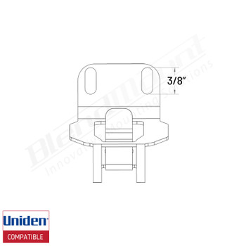 BlendMount BR7-UC3 Uniden R7 clip dimension