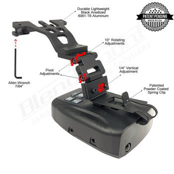 Corvette C8 Radar Detector Mount k40 platinum100 bkr-2028