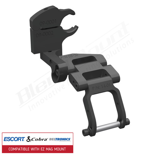 Aluminum Radar Detector Mount BMG-2014 Compatible with EZ Mag Mount Custom Fit BlendMount